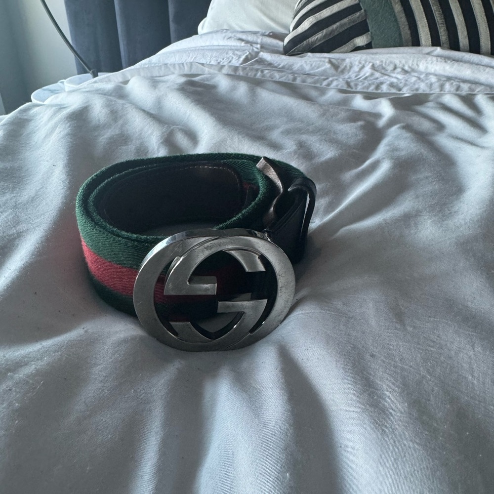 Gucci Green and Red Belt